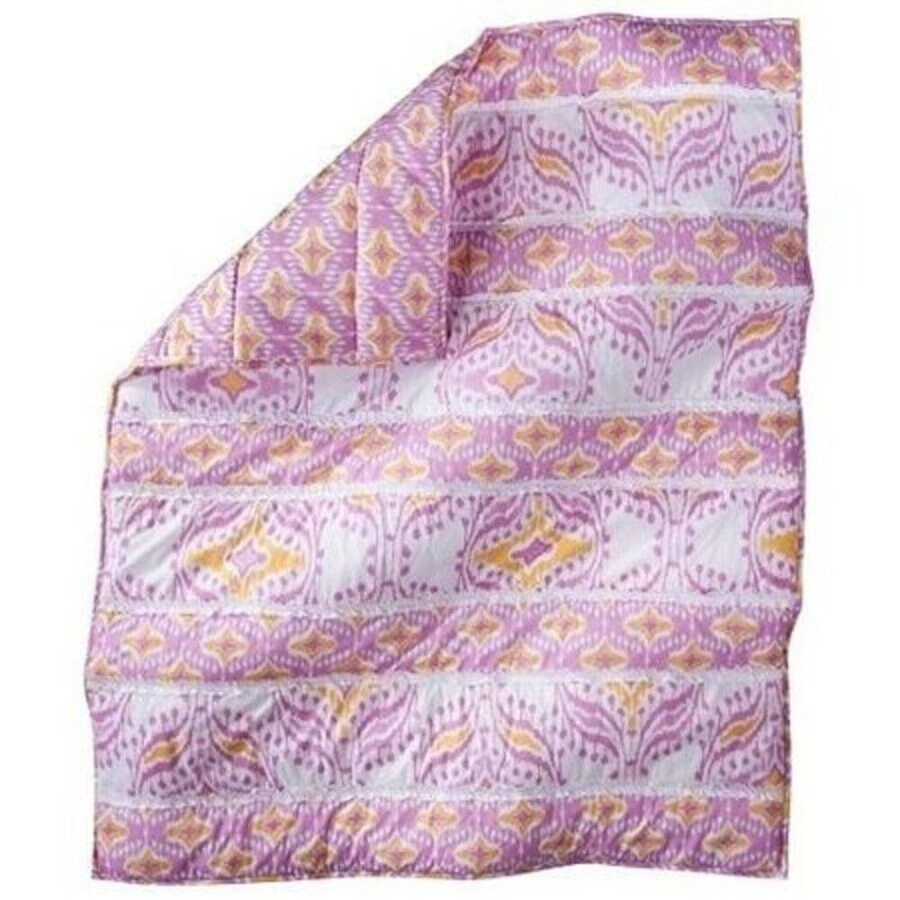 MudHut Dawn Pink Crib Quilt 36''x45''